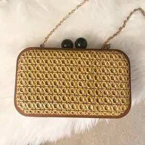 Crossbody Purse from Francesca’s, Whicker/Unique Design, Excellent Condition